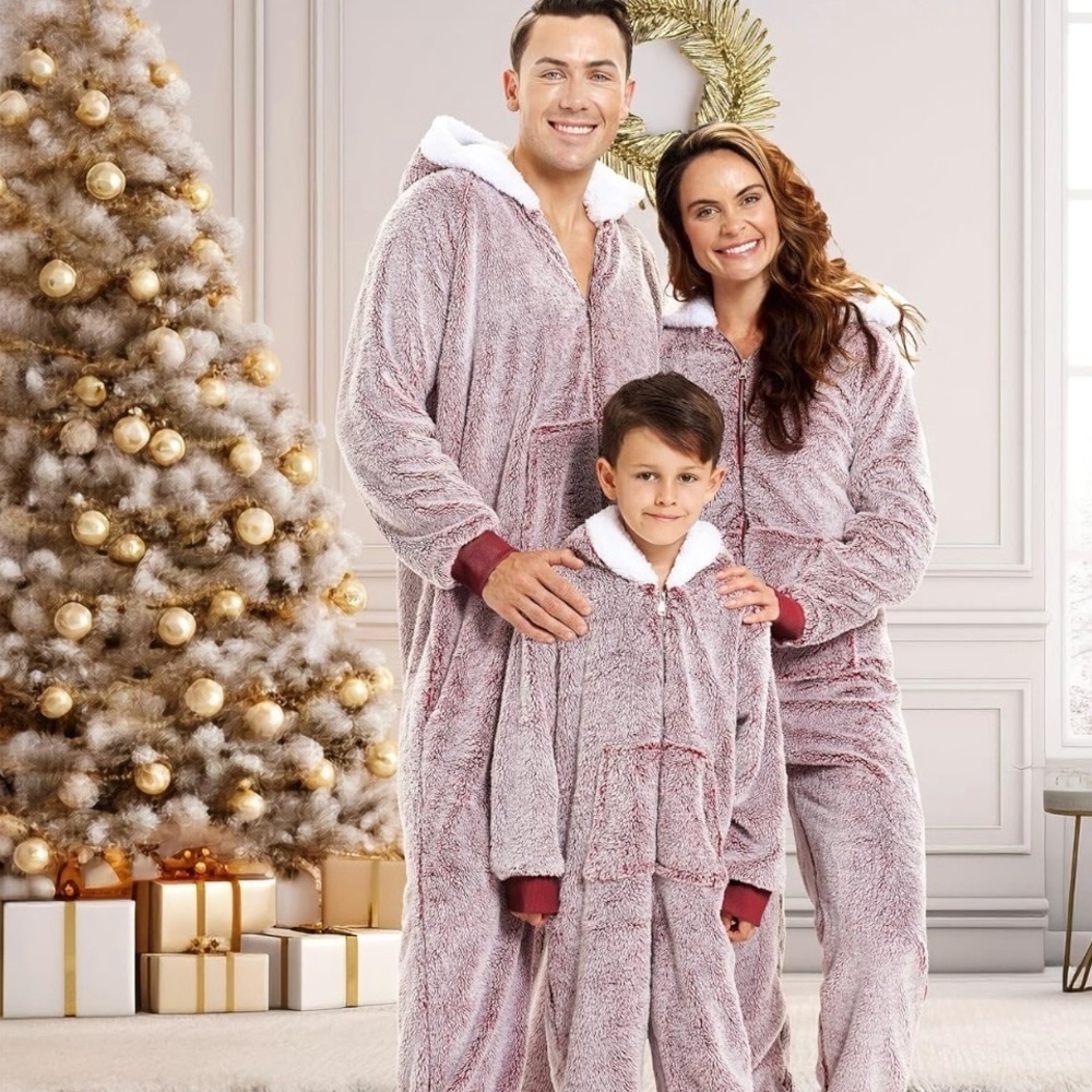 Cozy Family Matching Pajama Set in Brown